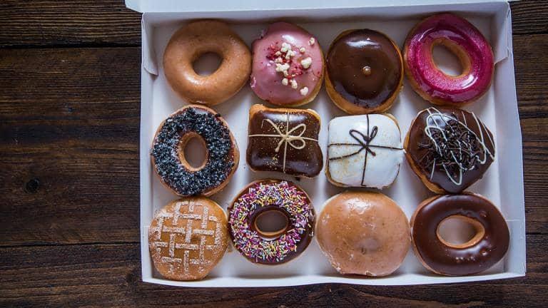 Doughnuts in a box.